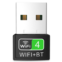 Adaptador USB WiFi 2 en 1 de 150 Mbps 4.2, Tarjeta de Red Inalámbrica 802.11n para PC y Laptop