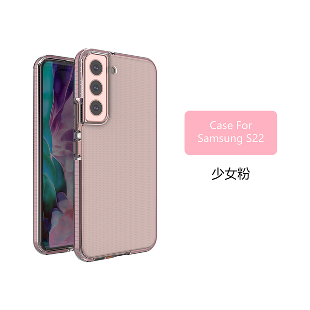 TPU PET Color Frame Mobile Phone Case OEM Custom Rubber Soft Silicone With Bumper for Samsung S22 5G S22 Ultra S22 Plus S22 Pro