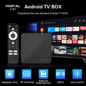 Android14 Wifi6กล่องสมาร์ททีวีชิป AllwinnerH313 T1S Quad Core 100M LAN 5 4K วิดีโอ <span class=keywords><strong>Chromecast</strong></span> สตรีมมิ่ง - Product Image 3