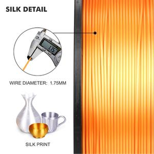 Filamento PLA Silk de 1.75mm, 1kg, para Impresión 3D - Product Image 5