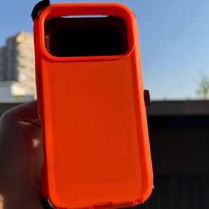 Funda Protectora 3 en 1 con Clip para Cinturón, Resistente a Golpes, Color Naranja, para iPhone 17 16 15 14 13, con Soporte Giratorio de 360 Grados - Product Image 4