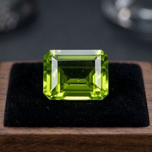 หินเพอริโดสำหรับแร่ธรรมชาติเจียระไนแบบเหลี่ยมเพชรพลอย10X12mm - Product Image 3