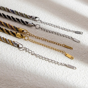 Pulsera/Joyería Zoryn para Mujer, Estilo Veraniego, Moderna, de Acero Inoxidable con Baño de Oro de 18K, Resistente al Desgaste, Diseño de Espirales - Product Image 3