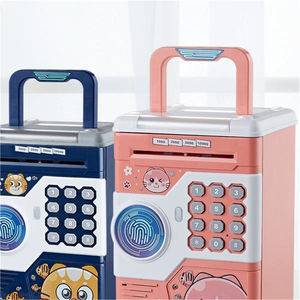 Riconoscimento delle impronte digitali ATM macchina salvadanaio portatile Password Roll <span class=keywords><strong>Money</strong></span> Music gattino animale salvadanaio giocattolo - Product Image 2