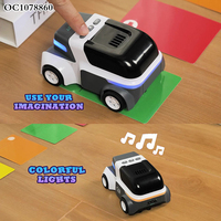 2.4G Programmation intelligente bricolage télécommande charge jouet voiture pour enfants avec son