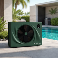 Pompe à chaleur pour piscine ultra silencieuse 40 dB R32 avec technologie IoT, respectueuse de l'environnement, économie d'énergie, télécommande et fonctions numériques