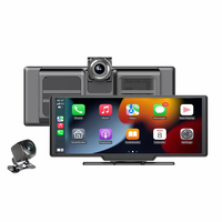 Caméra vidéo DVR de voiture à double objectif 4K de 10,26 pouces, enregistreur, GPS Navi, WIFI 5G, rétroviseur, émetteur FM pour CarPlay compatible