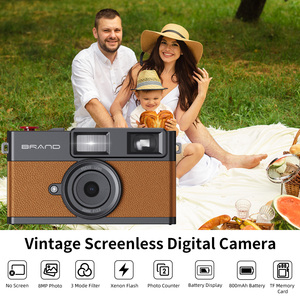 Retro <span class=keywords><strong>Mini</strong></span> Screenless Máy Ảnh Kỹ Thuật Số Không Có Màn Hình 8MP Cắm Trại Đảng Ngoài Trời Máy Ảnh Với 3 Chế Độ Bộ Lọc Xenon Flash Cho Giáng Sinh - Product Image 2