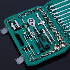 Automobile Repair Tools, Auto Repair Socket <strong>Set</strong>, 61-piece Socket Ratchet <strong>Wrench</strong> Tool <strong>Set</strong> with Large and <strong>Small</strong> Drive Sockets - Product Image 4