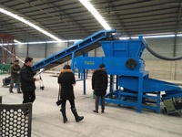 Machine à granuler le fil de cuivre, production de 3000 kg/h, pour le recyclage des déchets de cuivre, d'aluminium, d'acier inoxydable et de cartes de circuits imprimés, avec moteur