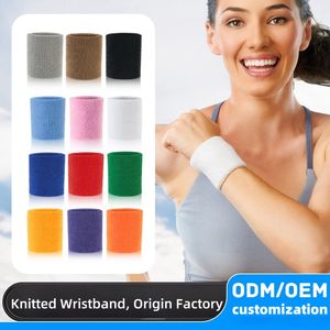 Yüksek kaliteli pamuk ter bandı katı bilek ter bandı hafif kadınlar/erkekler kuru kavrama sönümleme Yoga Fitness spor desteği - Product Image 5