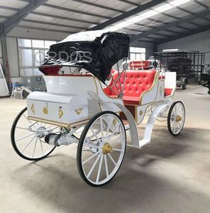 Buggy victoriano de boda de 220V tirado por <span class=keywords><strong>caballos</strong></span>, elegante carruaje de <span class=keywords><strong>caballos</strong></span> para ocasiones especiales y camiones de comida - Product Image 4