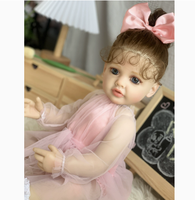 Poupée Reborn de 55 cm, poupée humanoïde en plastique, poupée bébé en caoutchouc souple, poupée bébé machine