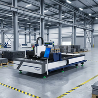 Máquina de Corte Láser de Fibra de Plataforma Única de 3000*1500mm para la Construcción Naval, Chapa de Acero y Fabricación Industrial de Metales Pesados