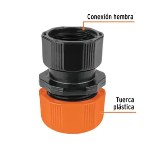 Connettore Femmina ABS da 12 1/2 Pollici con Dado di Regolazione Manuale - Product Image 1