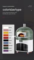 Four à pizza au bois portable, extérieur, double alimentation gaz et bois, pour food truck et services de restauration