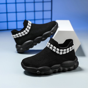 Kids Mesh <b>Slip</b> <b>On</b> <b>Sneakers</b> EVA Sole Comfortable Outdoor Casual Shoes - Product Image 2