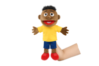 Seri Boneka Tangan Keluarga Terlaris - Keluarga Hitam - Ukuran Besar