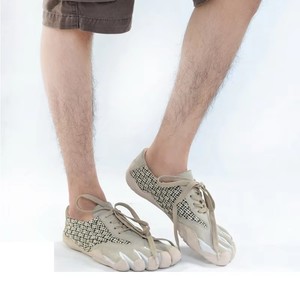 Chaussures décontractées antidérapantes à cinq orteils à lacets pour hommes Chaussures de course Chaussures de sport - Product Image 4