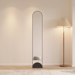 Espejo de cuerpo entero minimalista HD grande con arco, hecho a mano, con LED, multifuncional, moderno, para decoración del hogar - Product Image 2