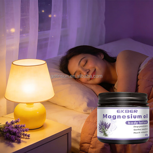 Crema de Aceite de Magnesio para Alivio Muscular EKBER, Crema para Dormir, Relajación, Loción Corporal, Cuidado, Crema de Aceite de Magnesio con Lavanda - Product Image 1