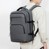 Sac à dos pour ordinateur portable de grande capacité, personnalisé avec logo, imperméable, pour les voyages d'affaires, l'école, le bureau, pour hommes, grand sac pour ordinateur