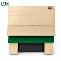 Sol en bois pour terrain de basket-ball avec système d'absorption des chocs, certifié FIBA, bois d'érable pour salle de sport intérieure