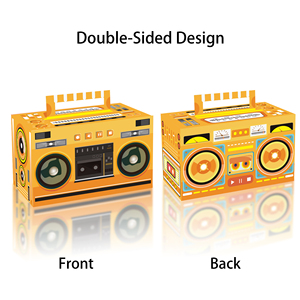 DD282 fête rétro Radio faveur boîtes faveurs cadeau traiter Goodie bonbons papier boîtes pour 1980s thème <span class=keywords><strong>musique</strong></span> fête d'anniversaire - Product Image 2