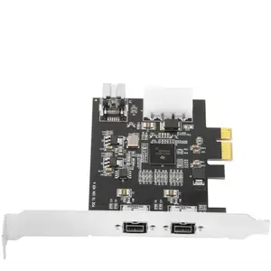 Плата видеозахвата PCIE 1394B FireWire DV TI для настольного ПК, плата расширения PCI-E на 3 порта 1394B