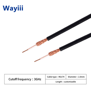 Кабель Wayiii RG174 50 Ом, высокогибкий, для радио или DIY антенн, с медным оплеточным экранированием 96-го класса, 3 ГГц - Product Image 4