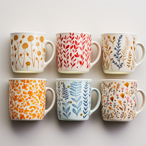 Gran oferta, taza de café de flores silvestres bohemias, tazas florales botánicas, regalos de 11 oz para jardineros - Product Image 5