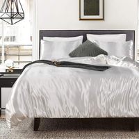 Parure de lit de luxe soyeuse et douce pour lit double, queen, king, California king, style moderne et élégant, pour chambre d'hôtel, ensemble de 7 pièces avec couette