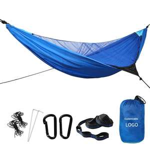 <span class=keywords><strong>Hamac</strong></span> extérieur double/simple à ouverture rapide automatique avec <span class=keywords><strong>parachute</strong></span> de voyage en <span class=keywords><strong>toile</strong></span> <span class=keywords><strong>moustiquaire</strong></span> pour le camping - Product Image 3