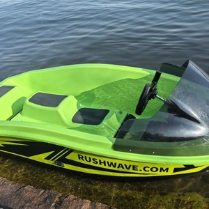 Moto acuática Rush Wave Jet Ski de 1 plaza, de fibra de vidrio, eléctrica, para deportes acuáticos - Product Image 4