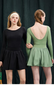 新款女式网球裙分体式高尔夫两件套百褶健身裙夏季跑步运动服套装 - Product Image 2