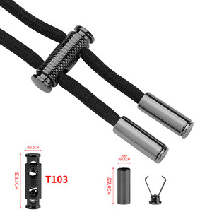 Hebilla de cordón ajustable Accesorio de ropa con cierre de resorte Tapón de cordón de <span class=keywords><strong>metal</strong></span> Técnica de revestimiento de aleación de zinc - Product Image 6