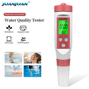 Testeur de compteur d'eau 4 en 1 à dents bleues, instrument d'enquête sur l'eau, stylo de test de température <span class=keywords><strong>PH</strong></span> TDS EC avec rétro-éclairage - Product Image 2