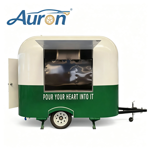 Camión de Comida Móvil Retro Auron, Acero Inoxidable y Fibra de Vidrio, para Hot Dogs y Papas Fritas, Uso Comercial en Exteriores, Fácil Montaje, Resistente a la Corrosión - Product Image 1
