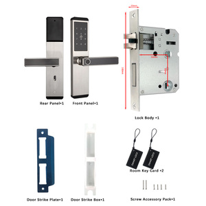 Serrure intelligente bon marché en acier inoxydable chambre à coucher serrure numérique en métal hôtel serrure client Mobile NFC déverrouiller serrure à empreinte digitale hôtel Ttlock - Product Image 3