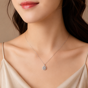 Elegant Teardrop Pendant Necklace Fashion Jewelry Women Minimalist <b>Chain</b> Necklace For Daily Wear Gift - Product Image 4