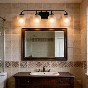 Lampes murales modernes pour salon, design et dessin lumineux, 2700K, corps en métal et verre, commande par interrupteur - Product Image 3