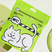 Nouvelle litière pour chat en coquilles de noix de macadamia 2026, Tofu 6L, sans odeur, micro-pellets anti-poussière, facile à ramasser, pour toutes les races de chats, usage domestique
