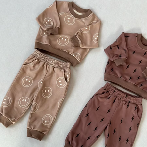 Ensemble de pulls d'hiver pour garçons, imprimé personnalisé, ensemble de sweat-shirts décontractés à <span class=keywords><strong>la</strong></span> <span class=keywords><strong>mode</strong></span> pour enfants, vente en gros, ensemble de vêtements pour bébé garçon fille tout-petit - Product Image 3