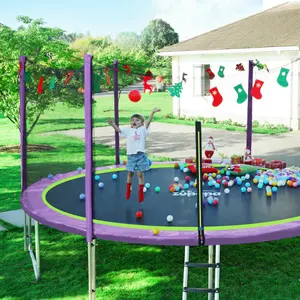 Cadeau de Noël en gros professionnel unisexe saut à jouer trampoline de Noël trampoline de parc grande taille pour la maison