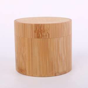 Boîtes à montres en gros, logo personnalisé, cylindre en bois, gravure laser sur bambou, rondes, pour bijoux, montres et lunettes - Product Image 5