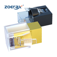 ZOERAX Lot de 100 protections pour fiches Ethernet RJ45, protège-poussière pour câbles (matériau ABS noir/blanc)