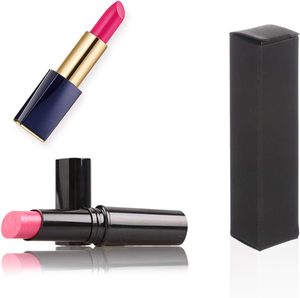 Contenitori vuoti per rossetto senza rossetto stampa a caldo Tutie Setmred borgogna tubi argento plastica cosmetica Skinny Bullet Modern - Product Image 1