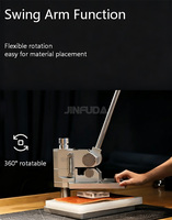 Machine de découpe manuelle portable à bras oscillant pour semelles de chaussures en cuir, petite presse de découpe