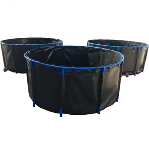 Hoge Kwaliteit Fabrikant Pvc Cirkelvormige Vijver Opvouwbare Koi Vijvers 1000l ~ 10000l