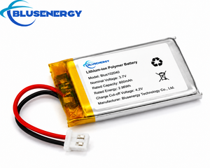 แบตเตอรี่ลิเธียมไอออนโพลิเมอร์บลูเซ็นทรี 3.7V 800mAh พร้อมสายไฟสำหรับอุปกรณ์อิเล็กทรอนิกส์สำหรับผู้บริโภค - Product Image 3